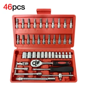 46 Piece Car Repair Kit Sleeve Set Portable Car Repair Kit Mechanical Tools