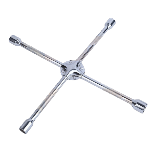 Heavy Duty Cross Wrench X Spanner Lug Wrench Tyre Tire Rim Nut Opener